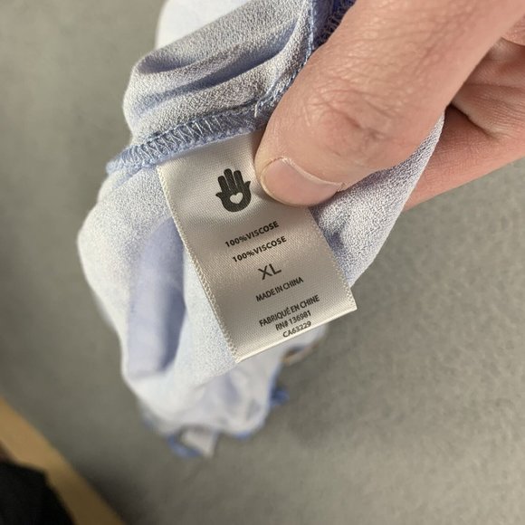 Spiritual Gangster Women’s XL Animal Print Crepe Maxi Slip Dress Light Blue NWT - Picture 12 of 13